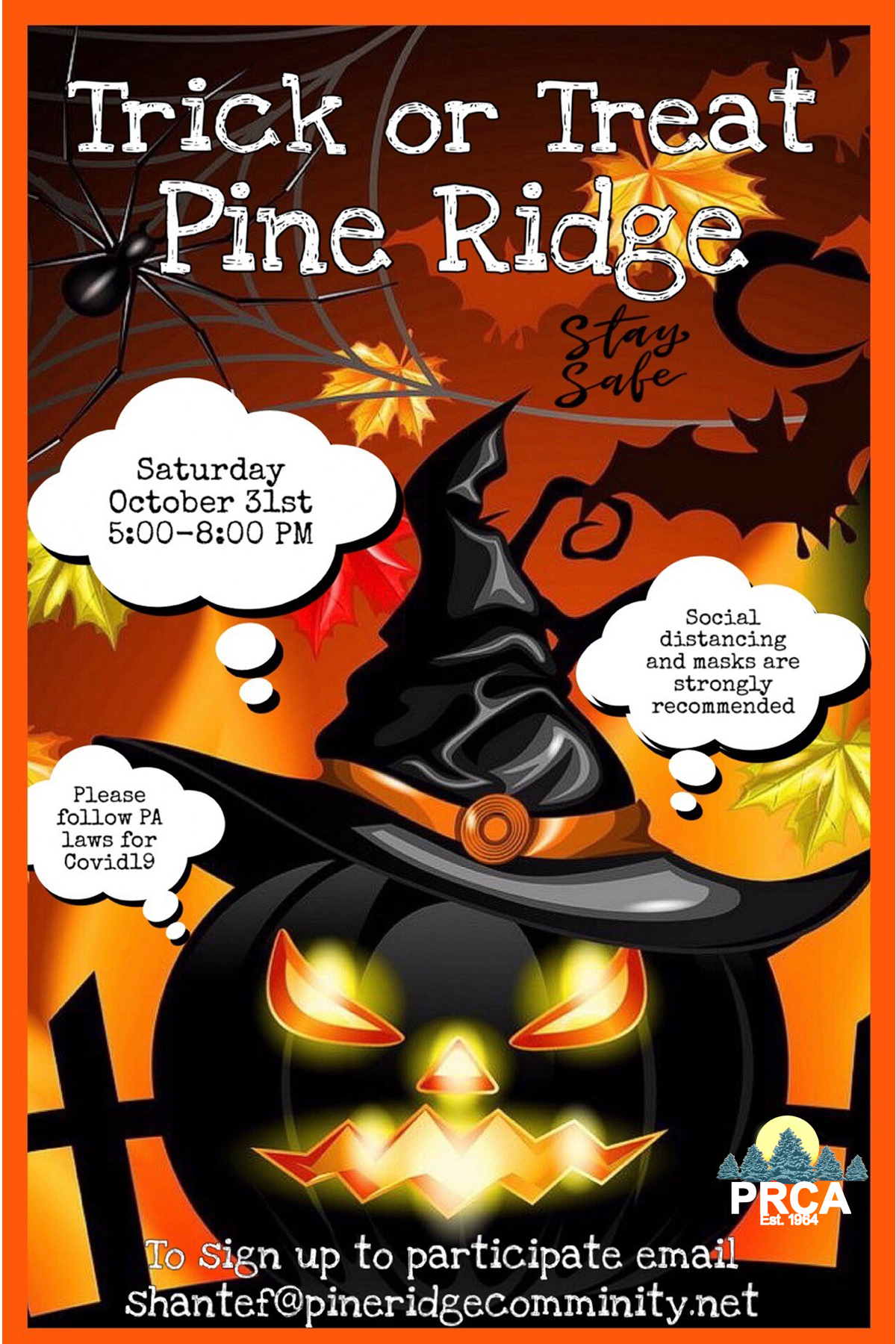 Trick or Treat Pine Ridge PineRidge Community Association